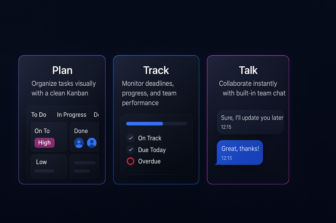 Plan, track and talk — together